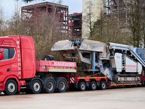Schwertransport durch die Spedition