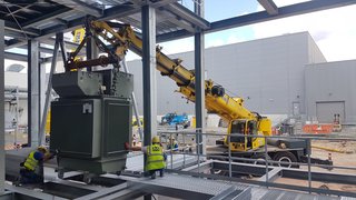 Maschineneinbringung und Schwermontage in der Industrie