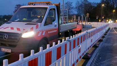 Verkehrstechnik im Einsatz sorgt für Verkehrssicherung und Baustellensicherung